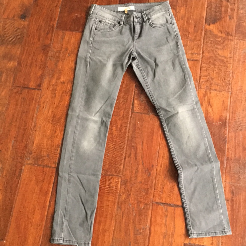 TOPSHOP Moto Baxter skinny grey sz 26 x 32